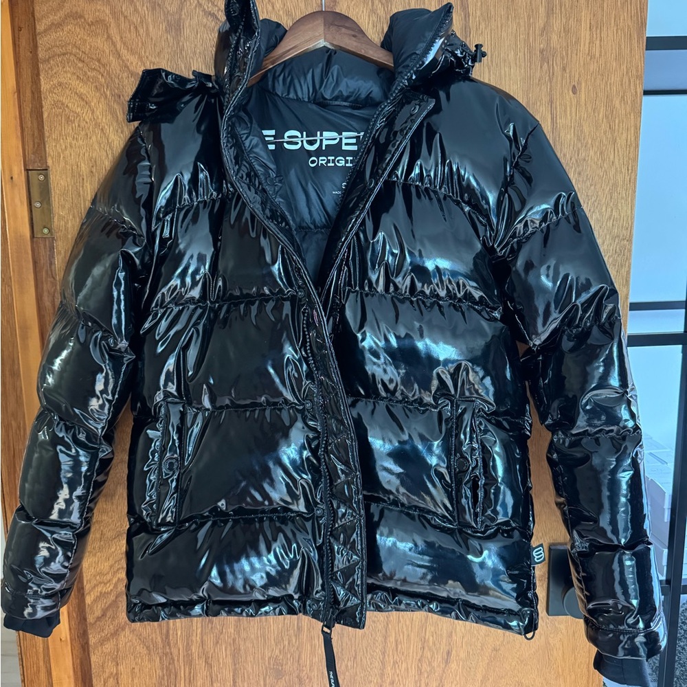 Super Puff Shorty Shine/Gloss Puffer Jacket